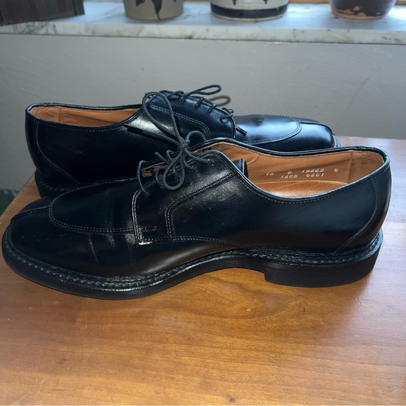 Allen Edmonds Ashton Black Shell leather Split Toe Derby Dress Shoes Sz 10D - Picture 7 of 12